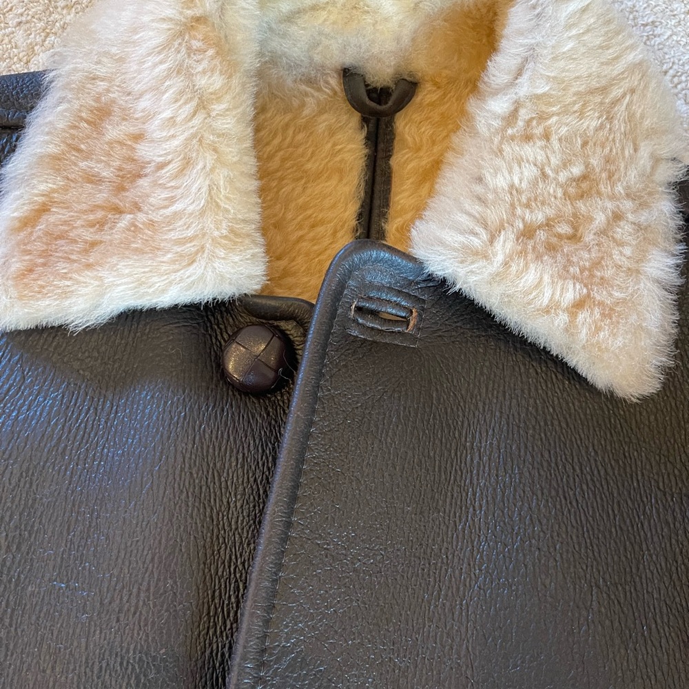 OWEN BARRY Lambskin leather jacket.  Size M Medium.  Handcrafted Great Britain.